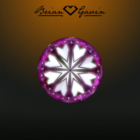 0.542 G VS2 Signature Round hearts