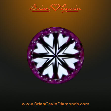 0.538 F VS2 Signature Round hearts
