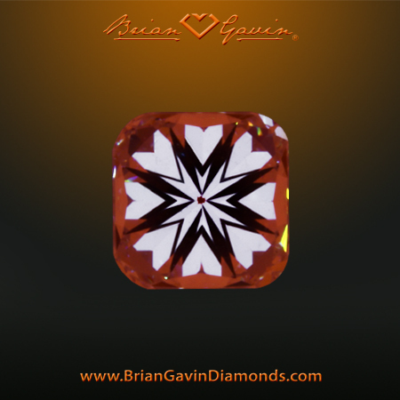 0.710 D SI1 Signature Cushion hearts