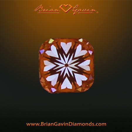0.543 E SI1 Signature Cushion hearts