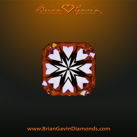 0.411 E SI2 Signature Cushion hearts