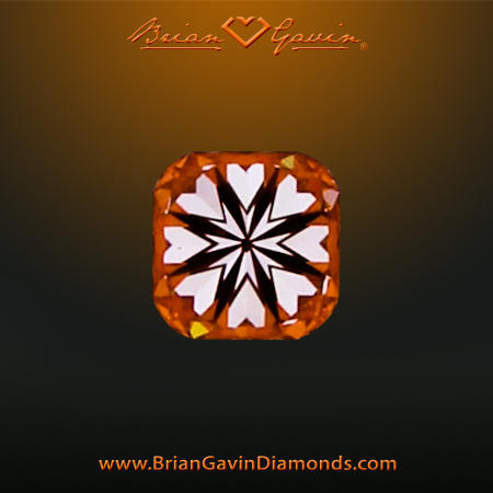 0.532 K VS1 Signature Cushion hearts