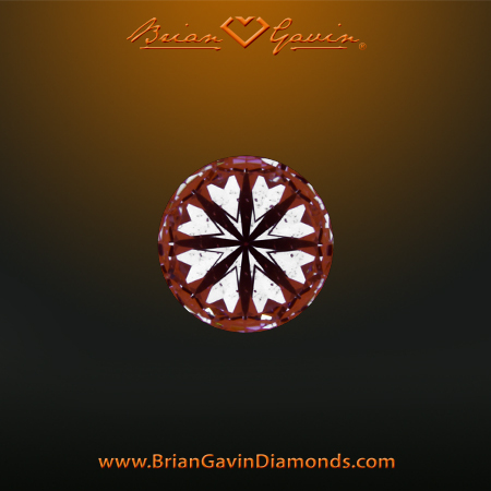 0.355 F SI1 Signature Round hearts