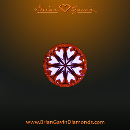 0.206 F SI1 Signature Round hearts
