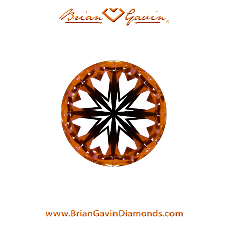0.767 I VVS2 Brian Gavin Signature Round hearts