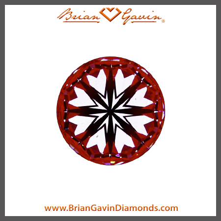 0.804 F SI1 Signature Round hearts