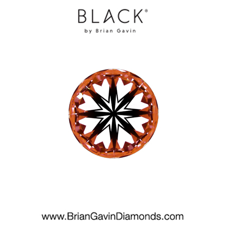 0.51 E VVS2 Black by Brian Gavin Round hearts