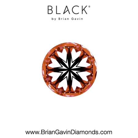 0.50 E VVS2 Black by Brian Gavin Round hearts