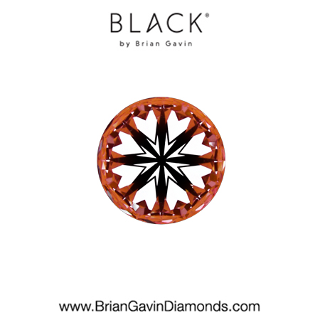 0.50 E VVS2 Black by Brian Gavin Round hearts