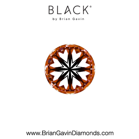 0.34 D IF  Black by Brian Gavin Round hearts