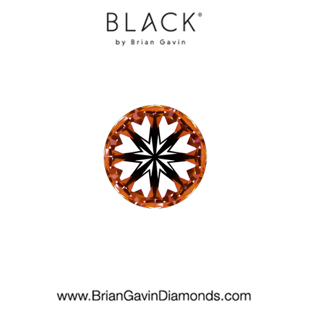 0.21 G VS1 Black by Brian Gavin Round hearts