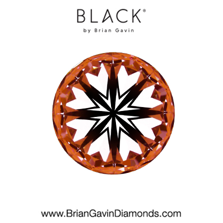 2.18 F VVS2 Black by Brian Gavin Round Round hearts
