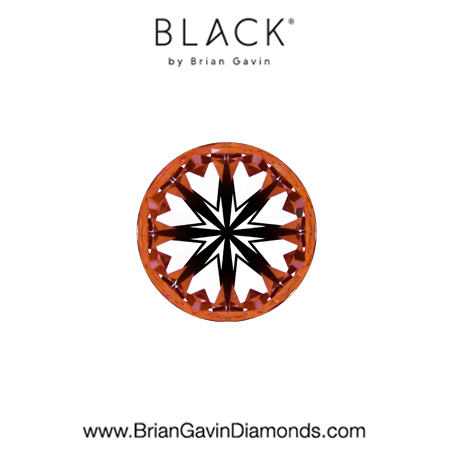 0.51 D VS1 Black by Brian Gavin Round hearts