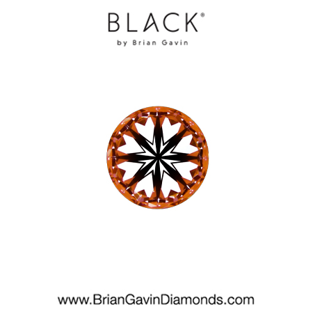 0.22 G VS1 Black by Brian Gavin Round hearts