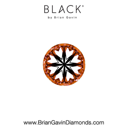 0.22 G VS1 Black by Brian Gavin Round hearts