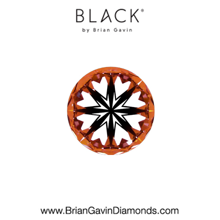 0.51 E VVS2 Black by Brian Gavin Round hearts