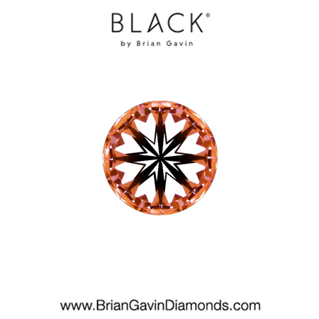 0.33 D VVS1 Black by Brian Gavin Round hearts