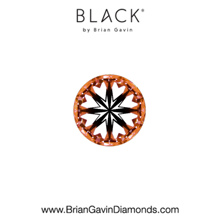 0.22 F VVS2 Black by Brian Gavin Round hearts