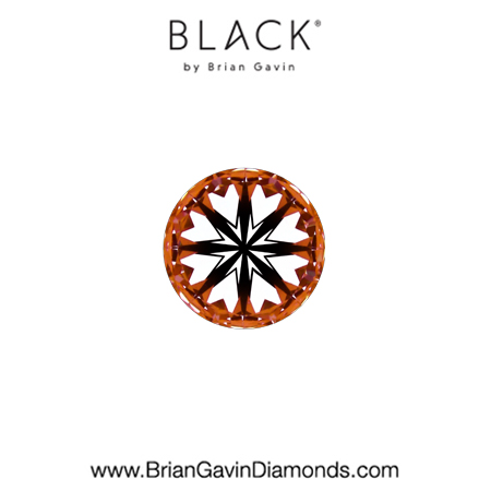 0.22 G VS1 Black by Brian Gavin Round hearts