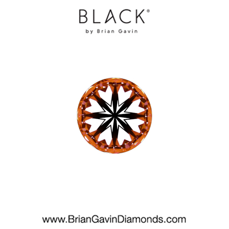 0.21 G VS1 Black by Brian Gavin Round hearts