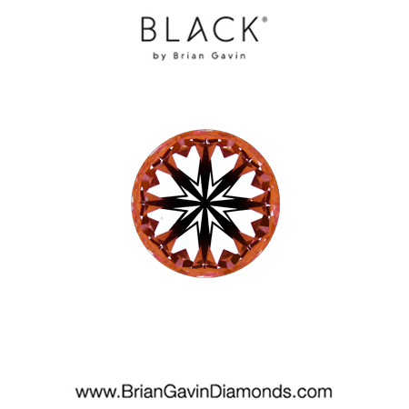 0.33 D VS2 Black by Brian Gavin Round Round hearts