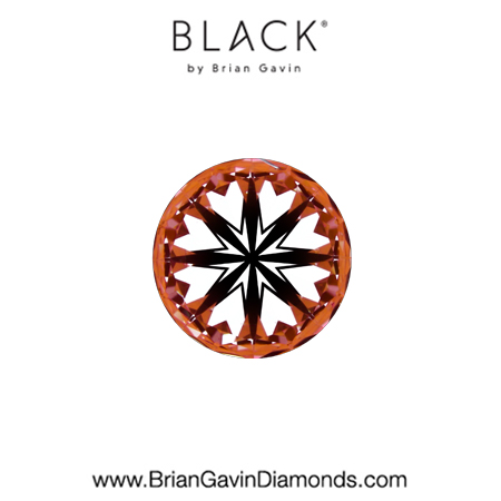 0.50 E VVS2 Black by Brian Gavin Round hearts