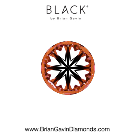 0.51 D VVS2 Black by Brian Gavin Round hearts