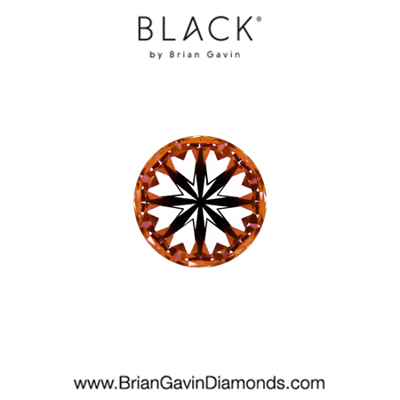 0.22 G VS1 Black by Brian Gavin Round hearts