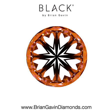 2.85 G  VVS2 Black by Brian Gavin Round hearts