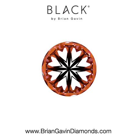0.50 D VVS2 Black by Brian Gavin Round hearts