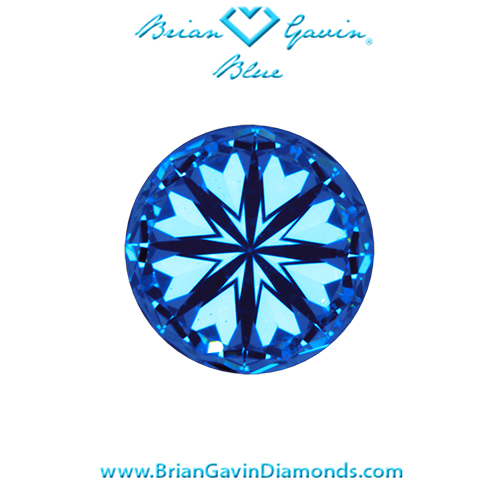 1.023 J VS1 Blue Round hearts