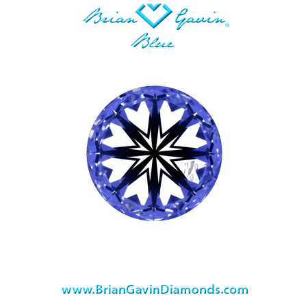 0.621 F SI2 Blue Round hearts
