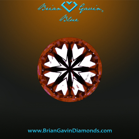 0.698 H SI1 Blue Round hearts