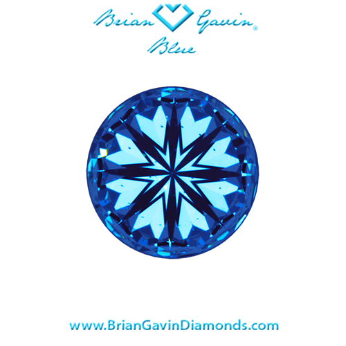 1.516 L VS2 Blue Round hearts
