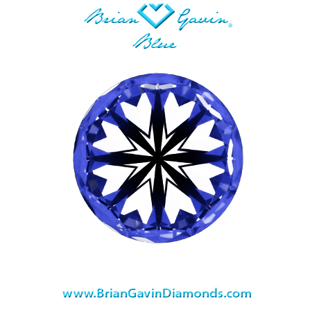 1.381 J VS1 Blue Round hearts