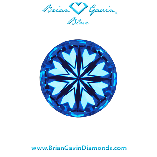 0.751 H VS1 Blue Round hearts