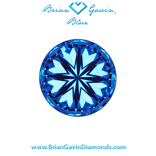 1.025 G VS1 Blue Round hearts