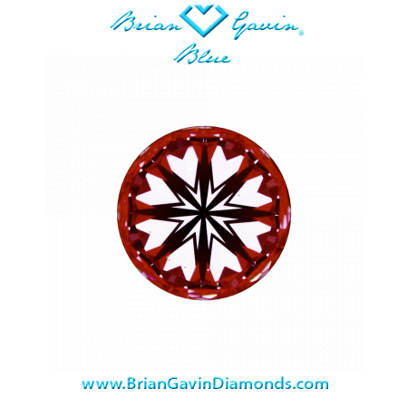 1.058 G VS1 Blue Round hearts
