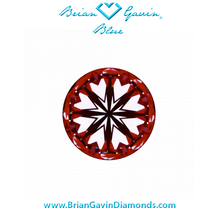 1.027 G VS1 Blue Round hearts