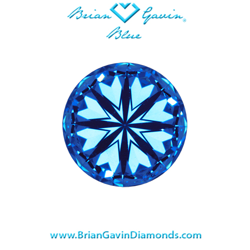 1.761 K SI1 Blue Round hearts