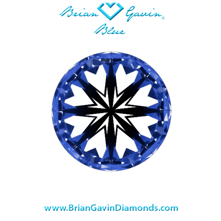 1.057 K VS2 Blue Round hearts