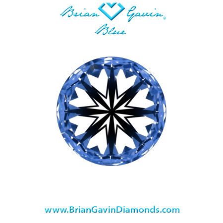0.89 E VVS2 Brian Gavin Blue hearts