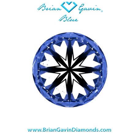 1.21 G SI1 Blue Signature Round hearts