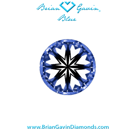 0.58 G VS1 Brian Gavin Blue Round hearts