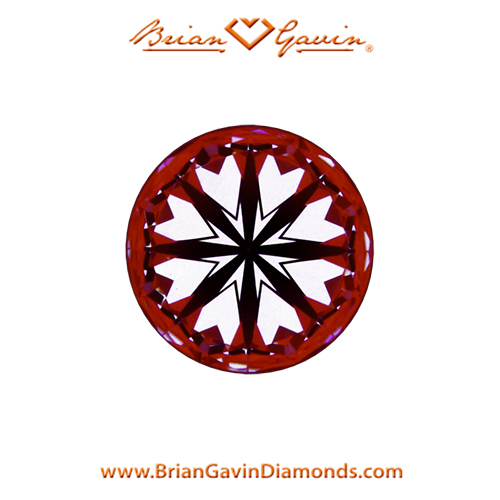 0.558 F VS1 Signature Round hearts
