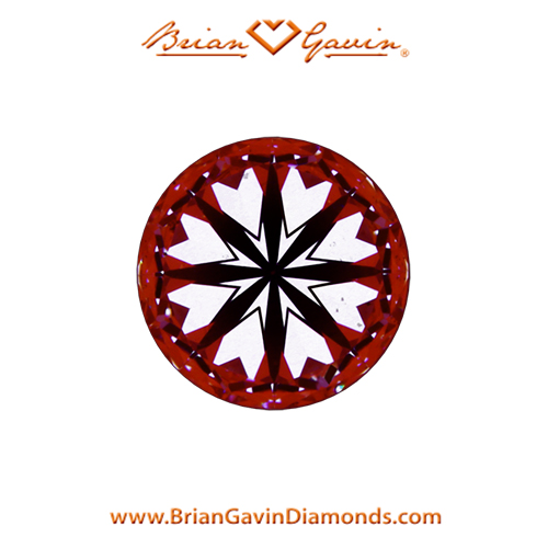 0.576 F SI1 Signature Round hearts