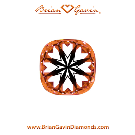 0.591 F VS1 Brian Gavin Signature Cushion hearts