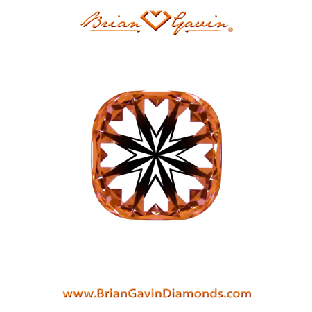 0.588 G VVS2 Brian Gavin Signature Cushion hearts