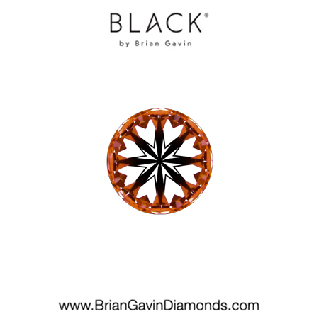 0.22 G VVS2 Black by Brian Gavin Round hearts