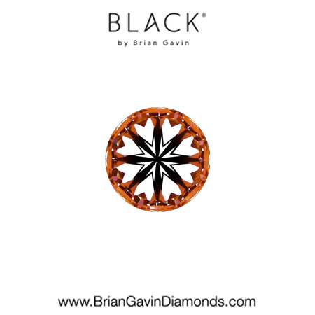 0.20 F VVS2 Black by Brian Gavin Round hearts